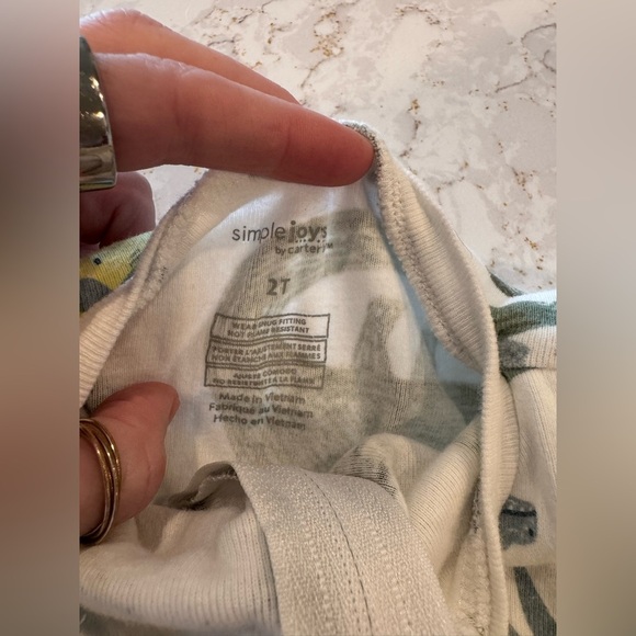 Simple Joys by Carters - Dinosaur Print Kids Pajama Onesie 2T - Picture 5 of 5